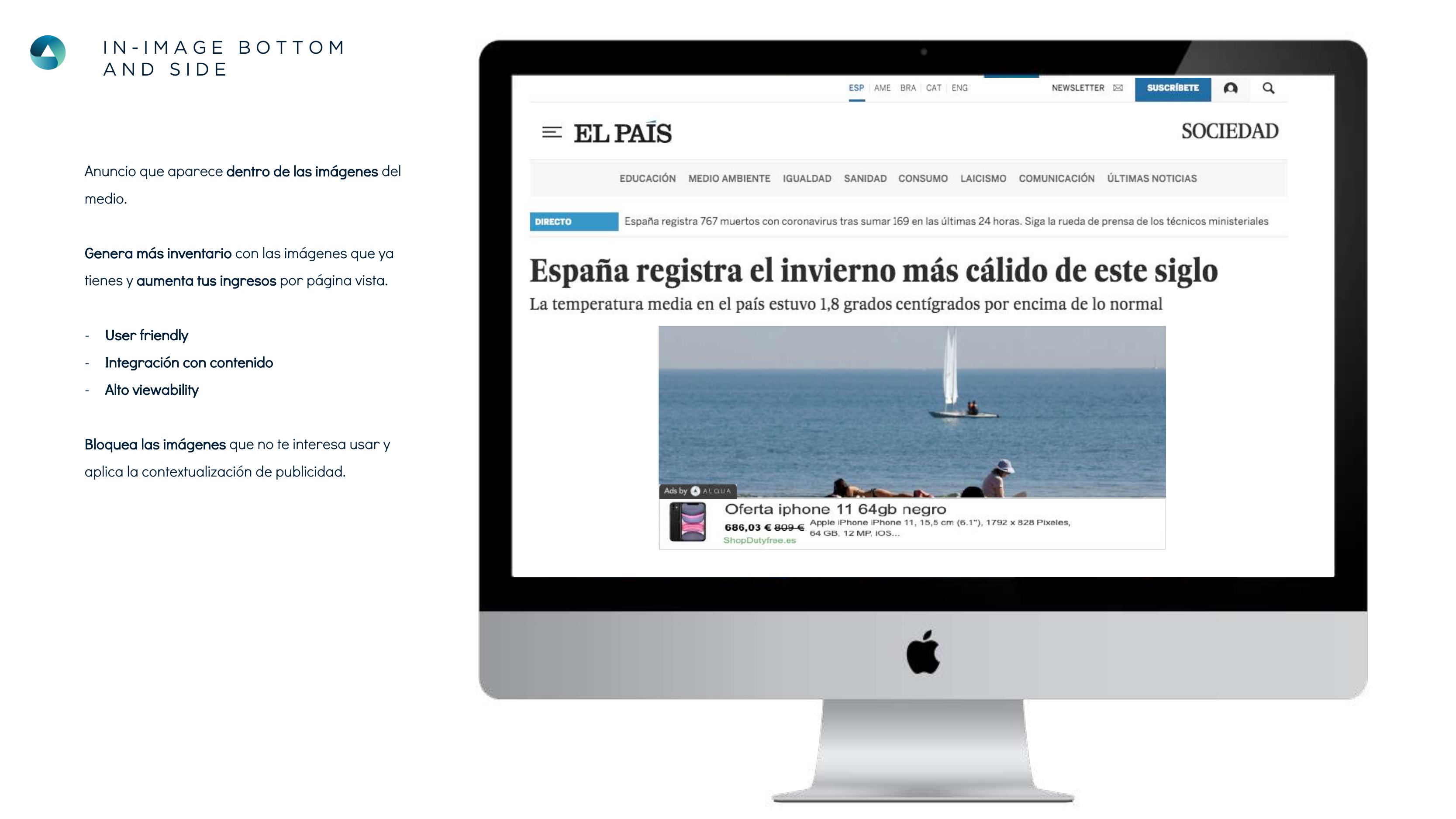 In-image ad format example